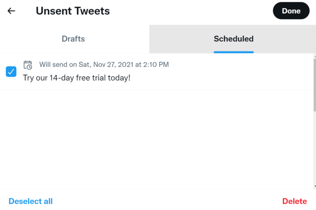 how to edit a scheduled tweet on twitter