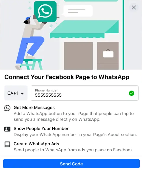 Connecting FB Business Page With WhatsApp
